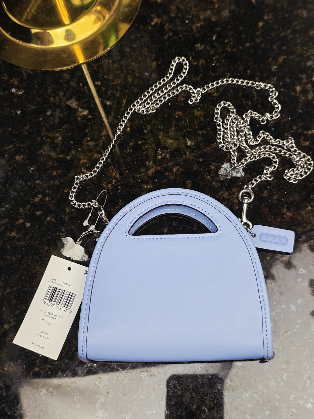 Coach Mini Dome Crossbody Bag in Light Blue